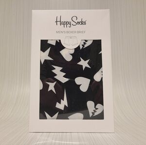 Happy Socks Men's Boxer Brief Underwear Small New in Box Swedish Brand